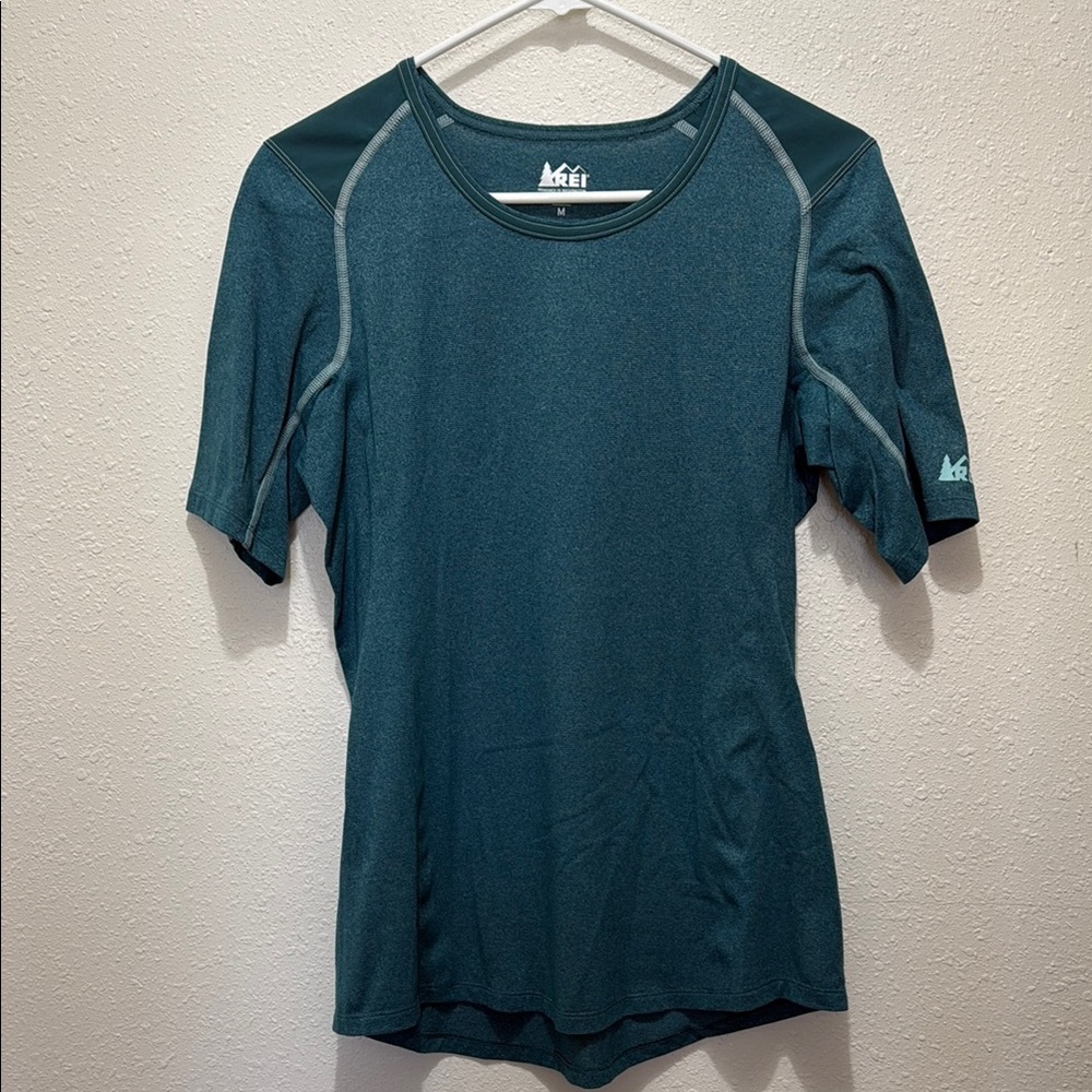 REI Green Short Sleeve Athletic Shirt
